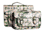 Daisy print Unisex Leather Style Satchel Bag School Messenger Cross Shoulder Bag